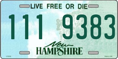 NH license plate 1119383