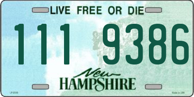 NH license plate 1119386