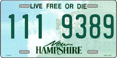 NH license plate 1119389