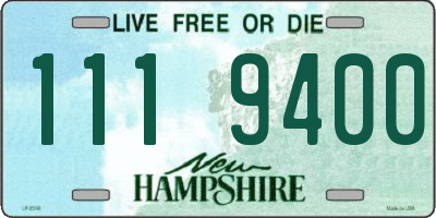 NH license plate 1119400