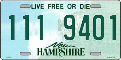 NH license plate 1119401