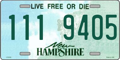 NH license plate 1119405
