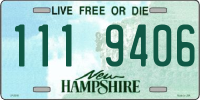 NH license plate 1119406