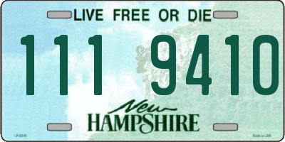 NH license plate 1119410