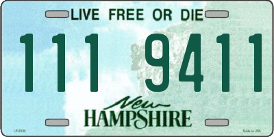 NH license plate 1119411