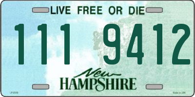 NH license plate 1119412