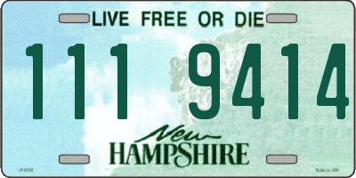 NH license plate 1119414