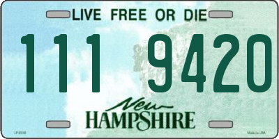 NH license plate 1119420