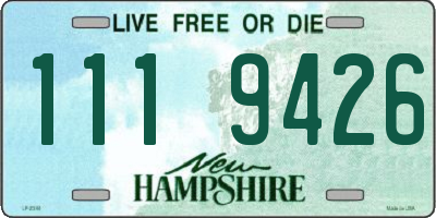 NH license plate 1119426