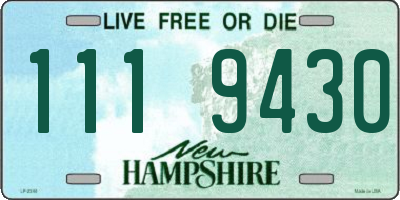NH license plate 1119430