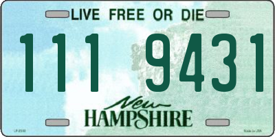 NH license plate 1119431