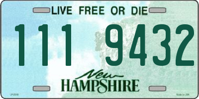 NH license plate 1119432