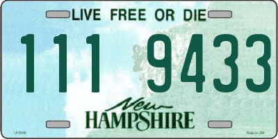 NH license plate 1119433