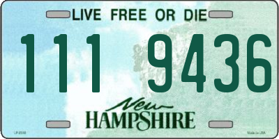 NH license plate 1119436