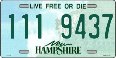 NH license plate 1119437