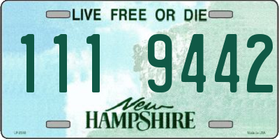 NH license plate 1119442