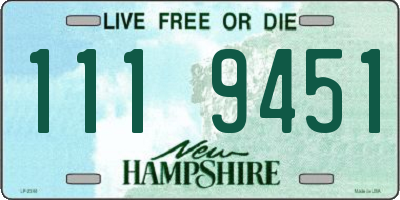 NH license plate 1119451