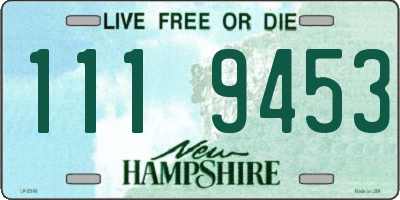 NH license plate 1119453