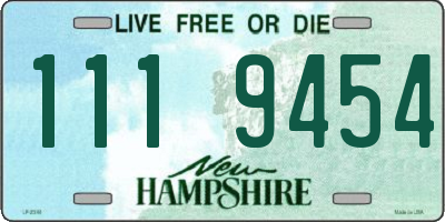 NH license plate 1119454