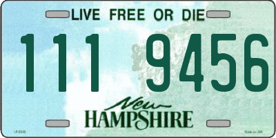 NH license plate 1119456