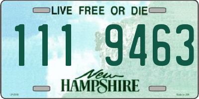 NH license plate 1119463