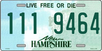 NH license plate 1119464