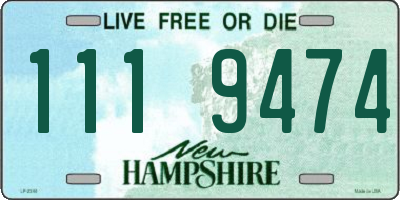 NH license plate 1119474