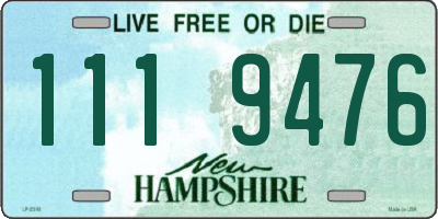 NH license plate 1119476