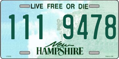 NH license plate 1119478