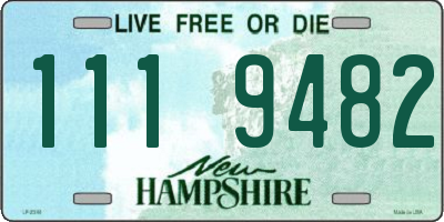 NH license plate 1119482