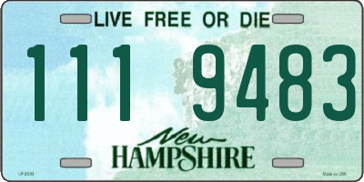 NH license plate 1119483
