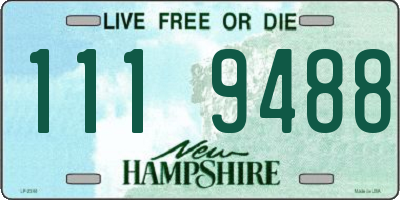 NH license plate 1119488