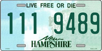 NH license plate 1119489