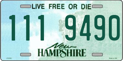 NH license plate 1119490
