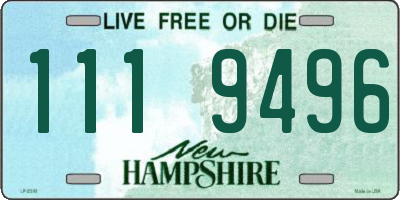 NH license plate 1119496