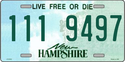 NH license plate 1119497