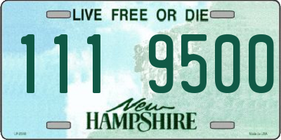 NH license plate 1119500
