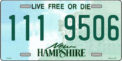 NH license plate 1119506