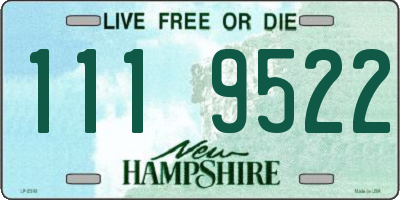 NH license plate 1119522