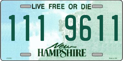NH license plate 1119611