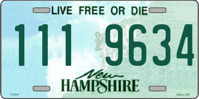 NH license plate 1119634