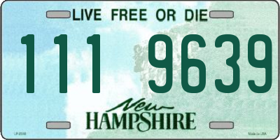 NH license plate 1119639
