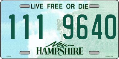 NH license plate 1119640
