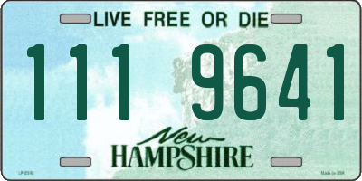NH license plate 1119641