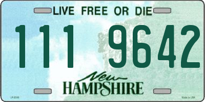 NH license plate 1119642