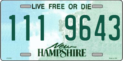 NH license plate 1119643