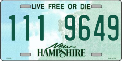 NH license plate 1119649