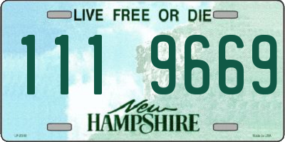 NH license plate 1119669