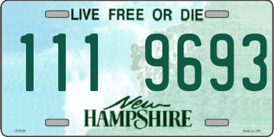 NH license plate 1119693