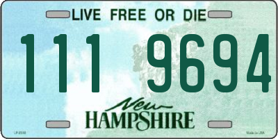 NH license plate 1119694